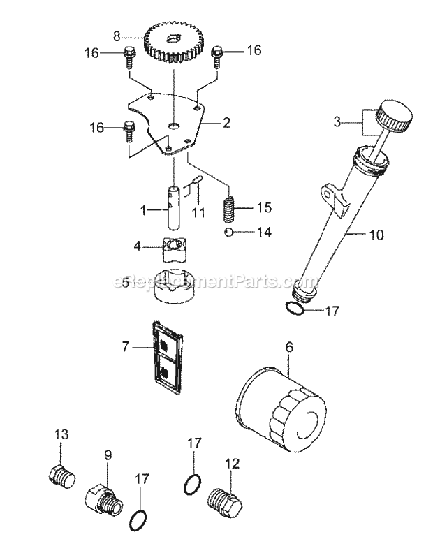 Fh680v-Bs29 Lubrication Equipment Diagram and Parts List for M54-KW 53DB5DBW750 Cub Cadet Sprayer